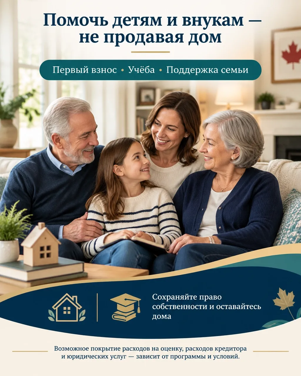 Helping children and grandchildren without selling your home